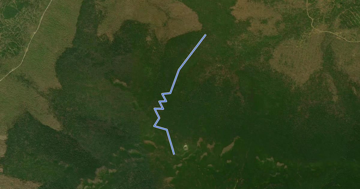 Маршрут Sentier Frontalier 8 на спутниковом снимке