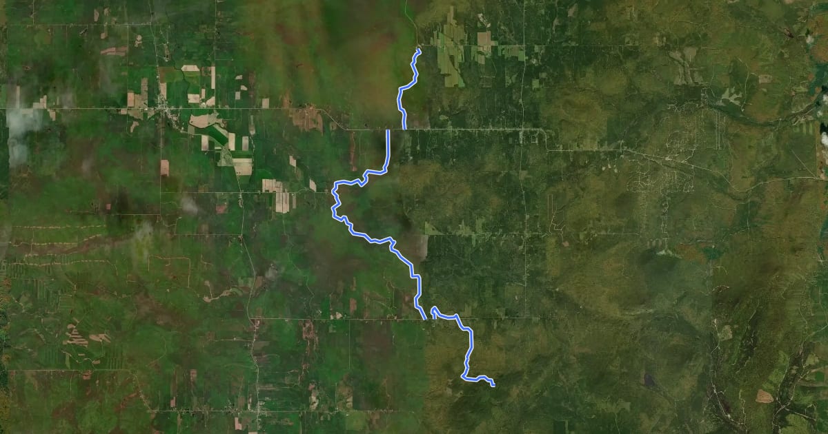 Маршрут Sentier Frontalier 9 на спутниковом снимке