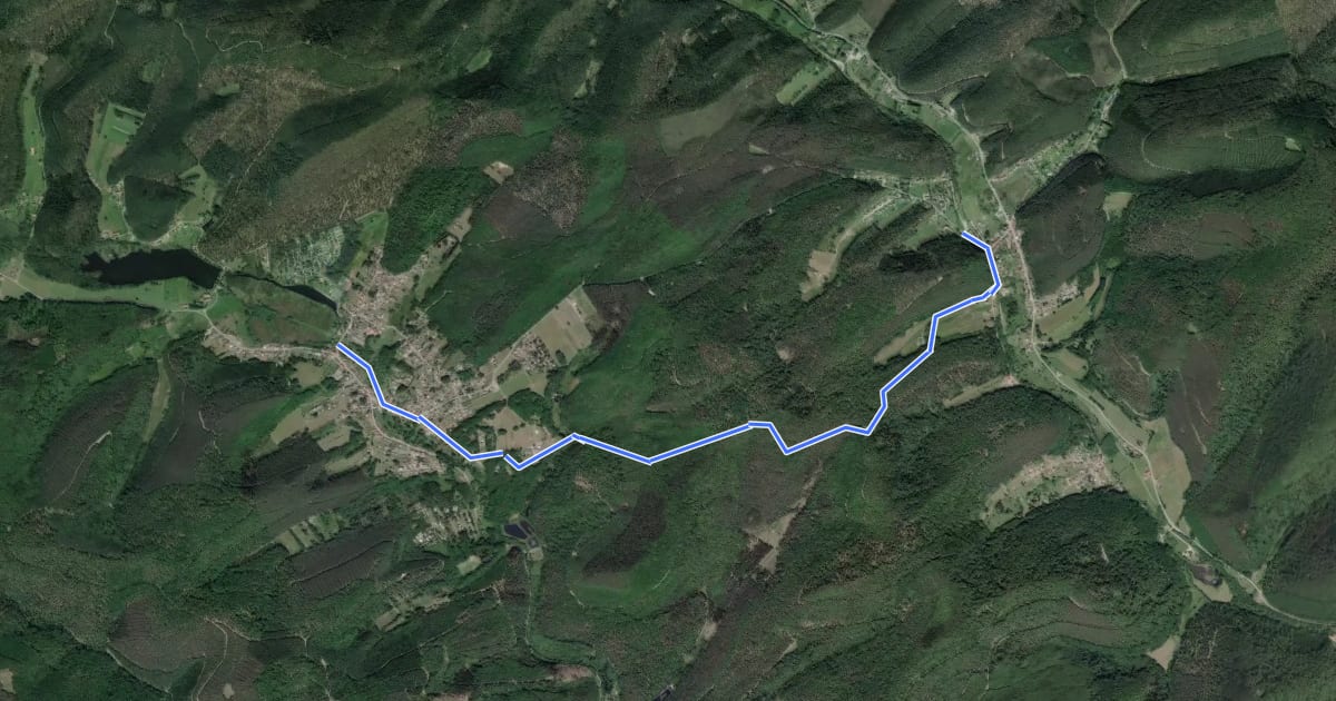 Маршрут Sentier Goldenberg на спутниковом снимке