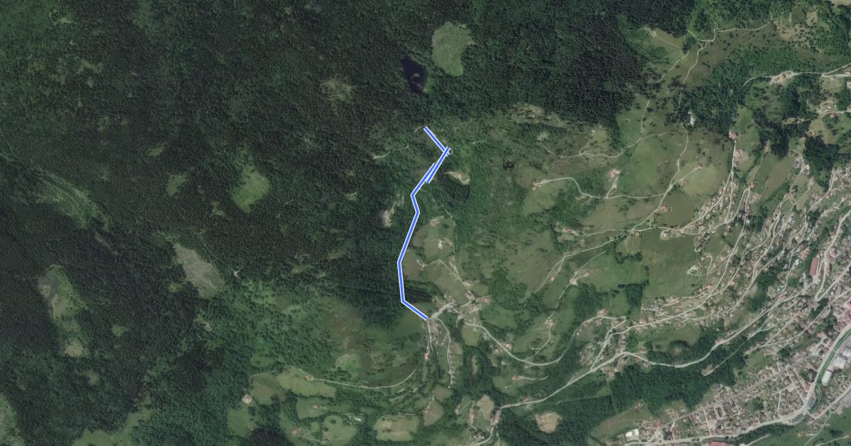 Маршрут Sentier historique du maquis de la Piquante Pierre raccourci 2 на спутниковом снимке