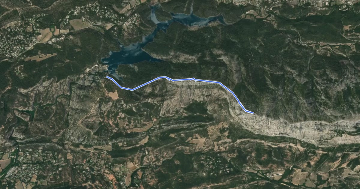Маршрут Sentier Imoucha на спутниковом снимке
