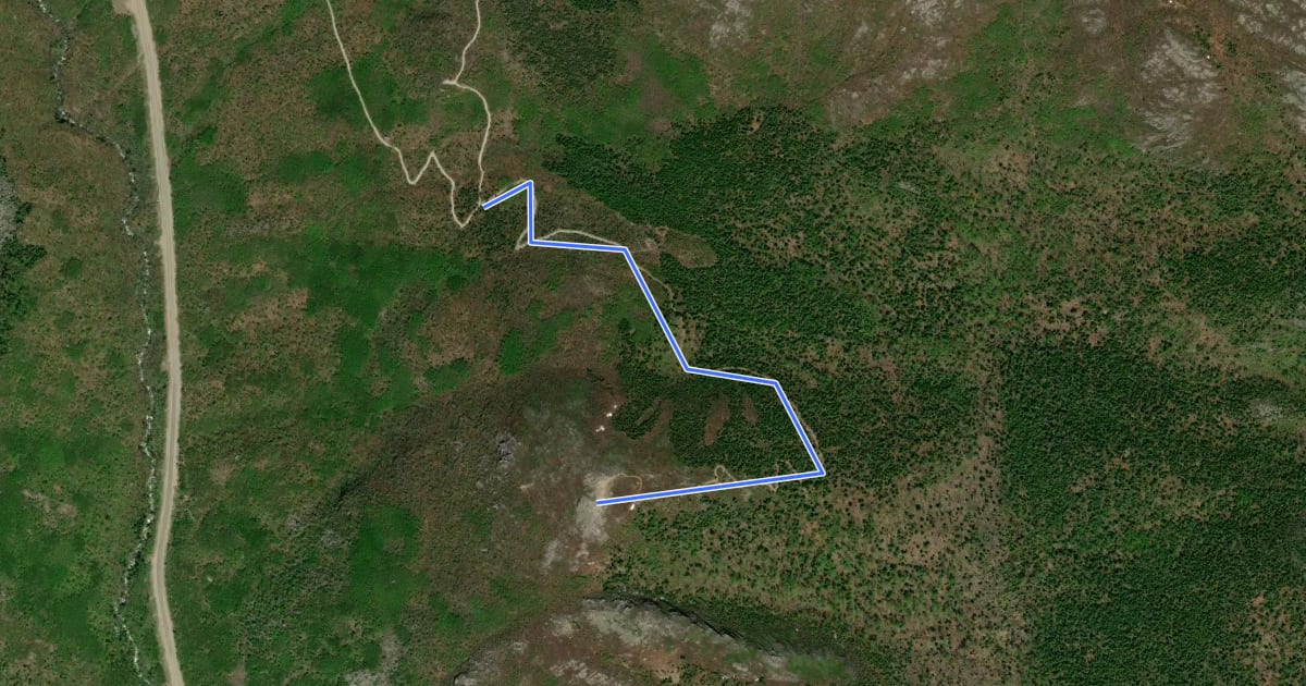 Маршрут Sentier la Chouenne на спутниковом снимке