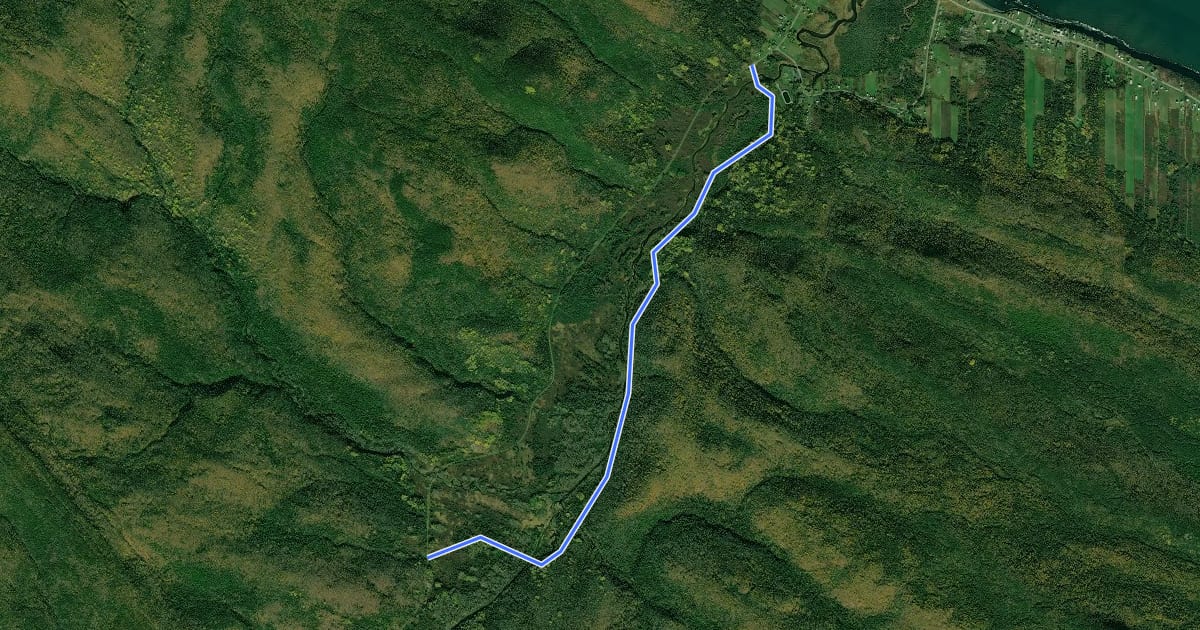 Маршрут Sentier la Vallée на спутниковом снимке
