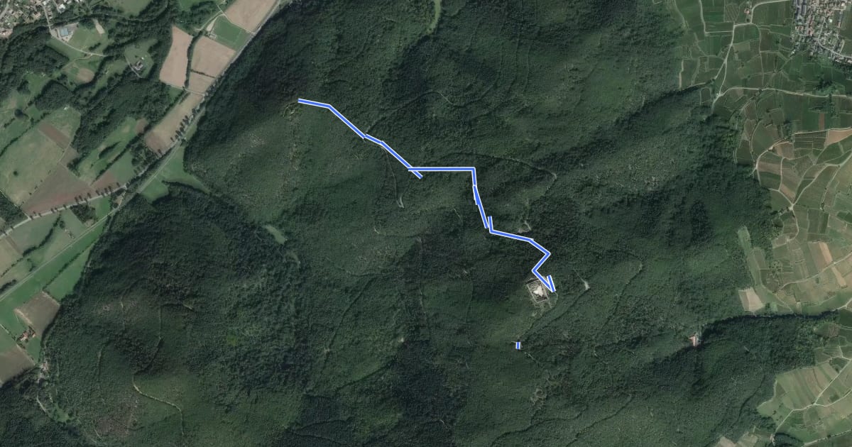 Маршрут Sentier Lazare de Schwendi на спутниковом снимке