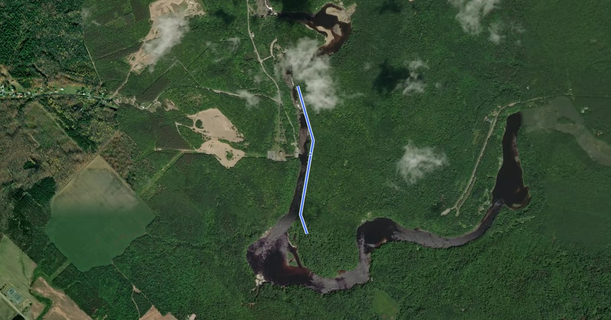 Маршрут Sentier Le Doré на спутниковом снимке