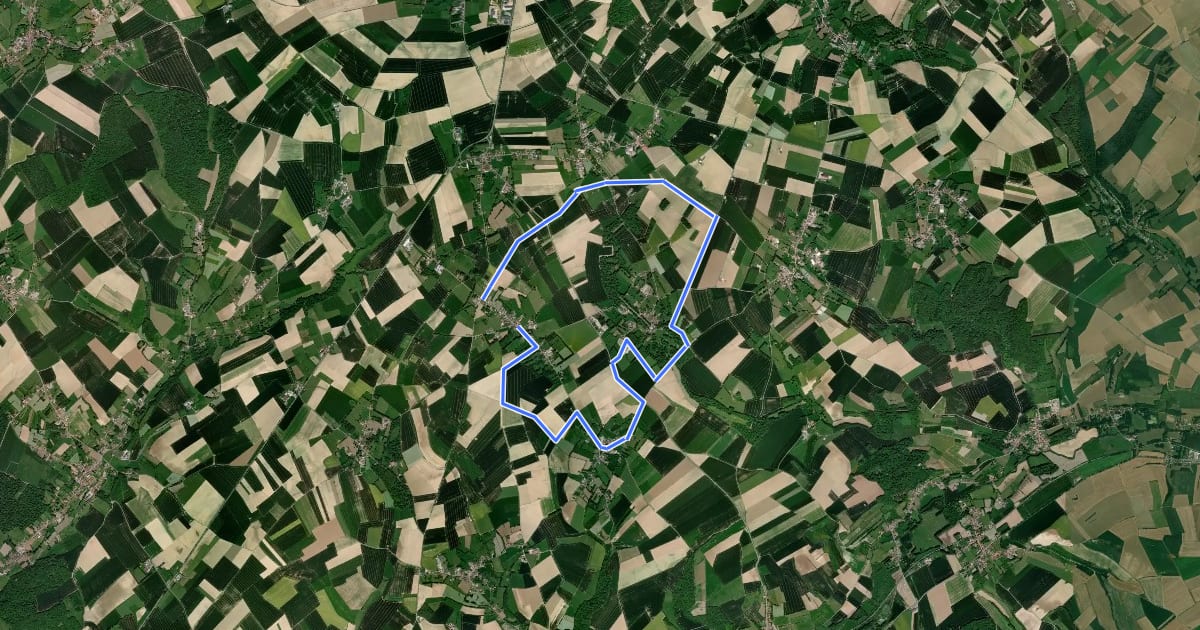 Маршрут Sentier le Henri V на спутниковом снимке