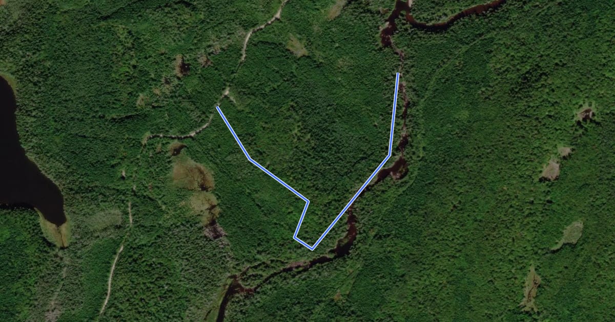 Маршрут Sentier le Pêcheur на спутниковом снимке