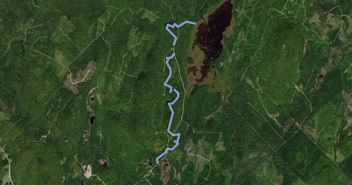 Маршрут Sentier le Parcours des Caps на спутниковом снимке
