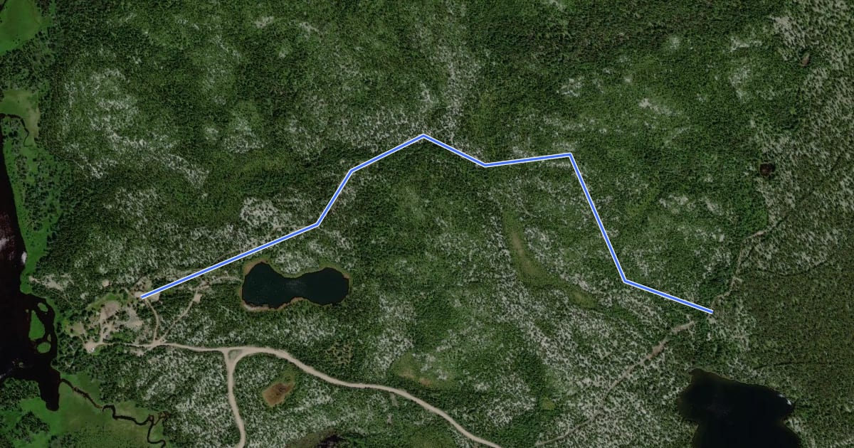 Маршрут Sentier le Pommereau на спутниковом снимке