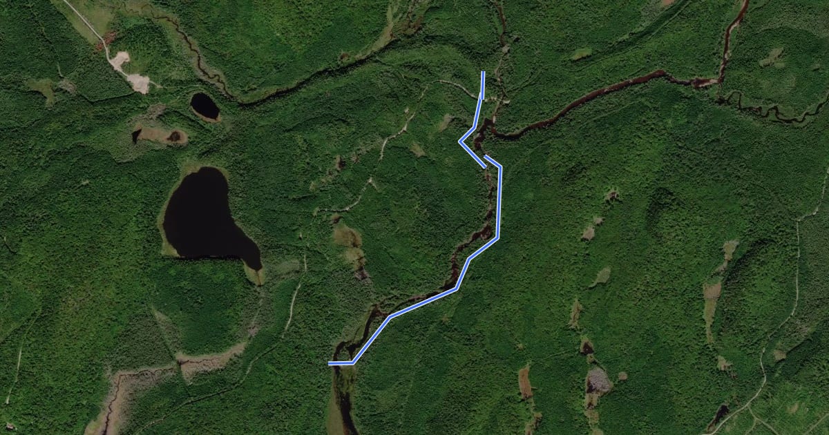 Маршрут Sentier le Portage на спутниковом снимке