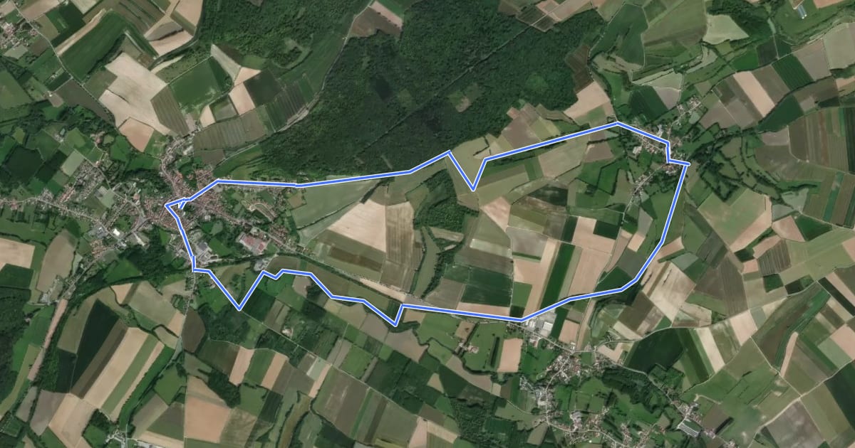 Маршрут Sentier Les Capris на спутниковом снимке