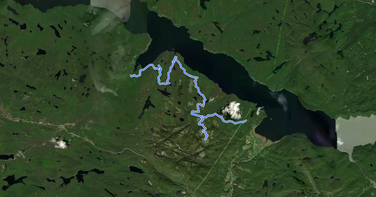 Маршрут Sentier les Caps на спутниковом снимке