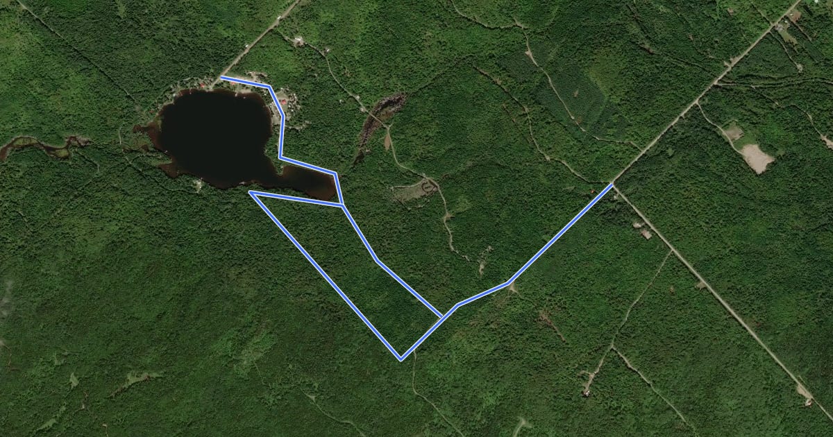 Маршрут Sentier Les Collines на спутниковом снимке