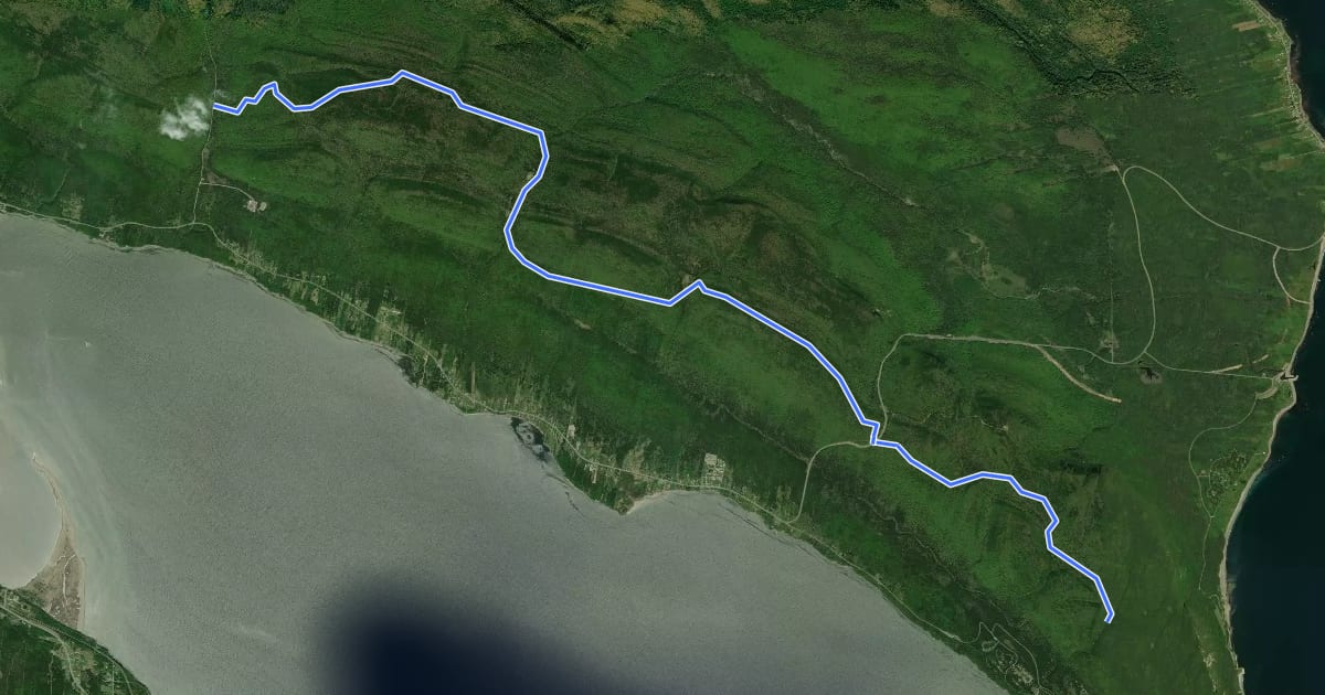 Маршрут Sentier les Crêtes на спутниковом снимке