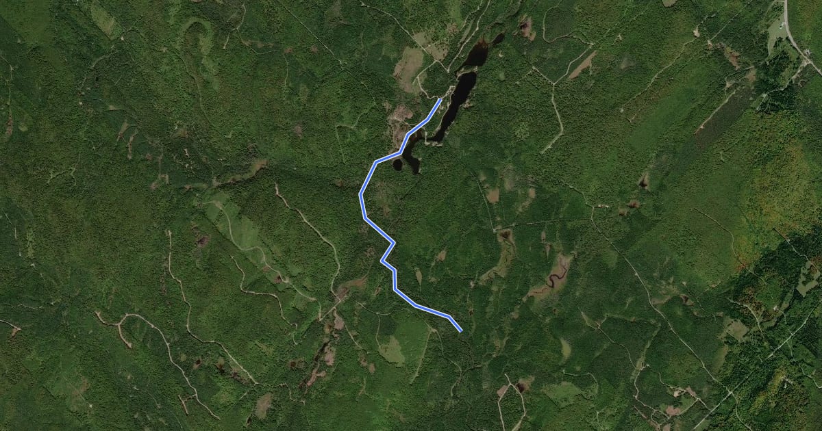 Маршрут Sentier Les Eskers на спутниковом снимке