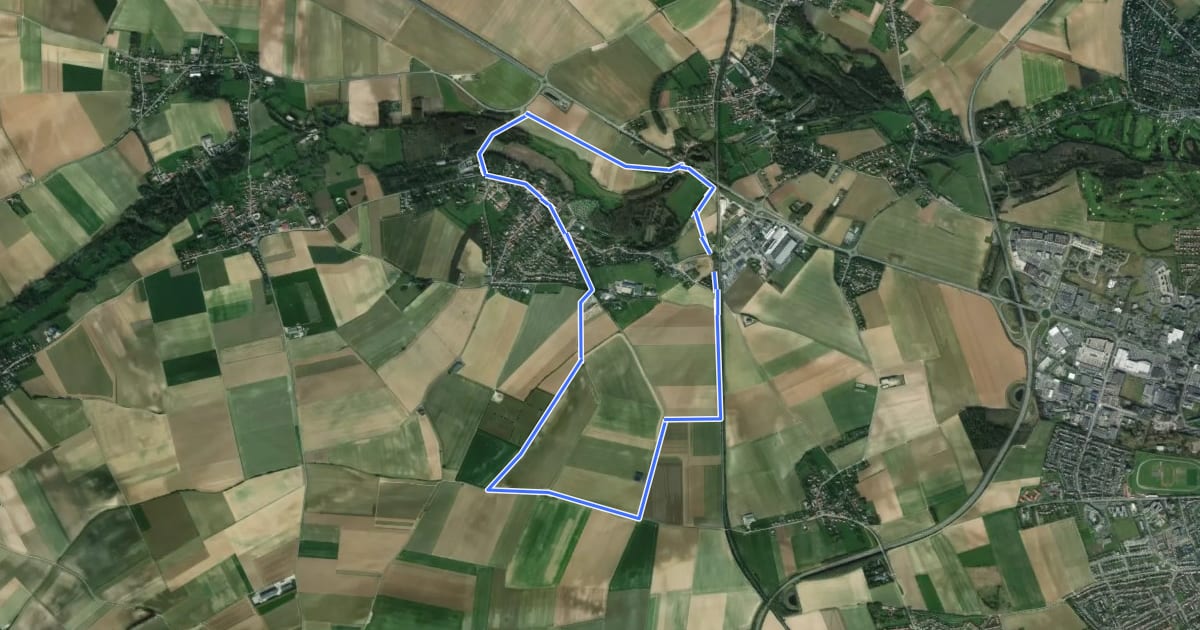 Маршрут Sentier Les Longs Rideaux на спутниковом снимке