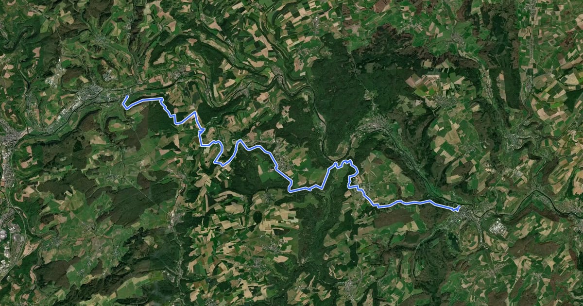 Маршрут Sentier Maurice Cosyn на спутниковом снимке