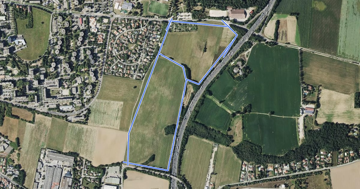 Маршрут Sentier nature de la Route de Vienne на спутниковом снимке