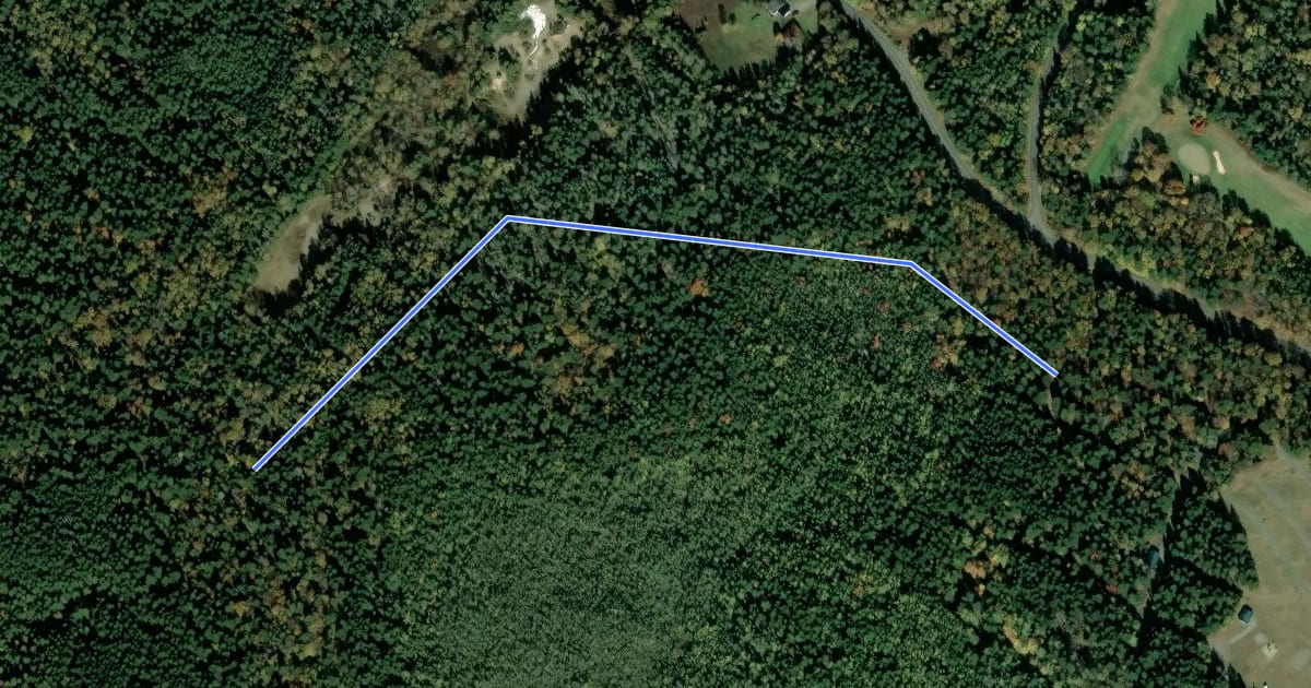 Маршрут Sentier NB Trail на спутниковом снимке