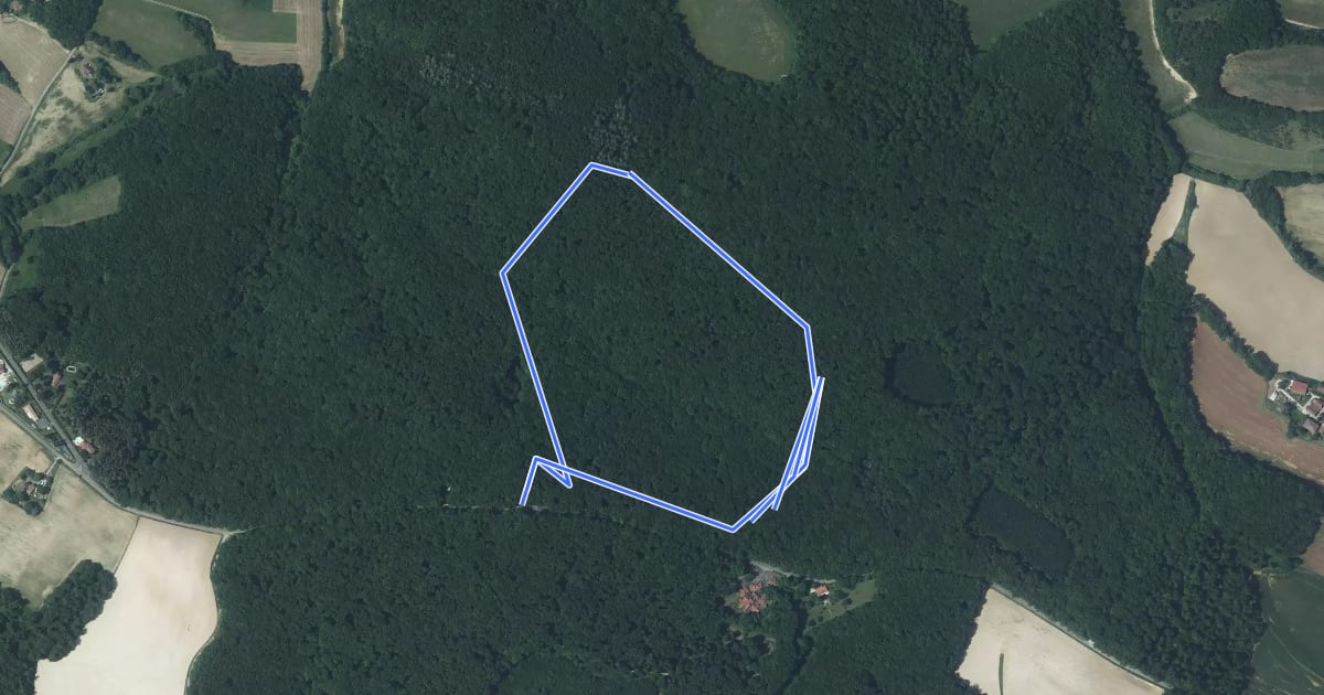 Маршрут Sentier Pédagogique Bleu на спутниковом снимке