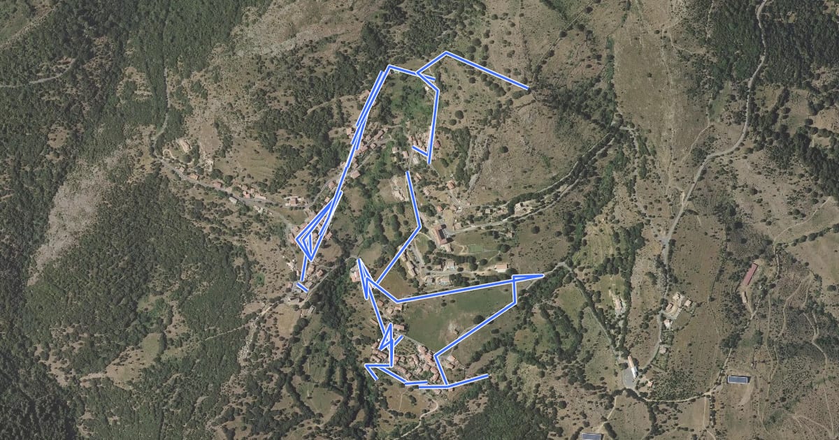 Маршрут Sentier patrimonial d'Olmi-Cappella на спутниковом снимке