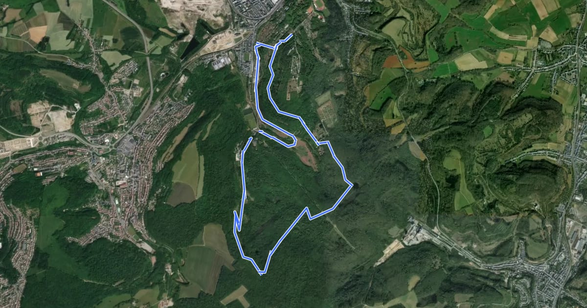 Маршрут Sentier Pierre Wiess на спутниковом снимке