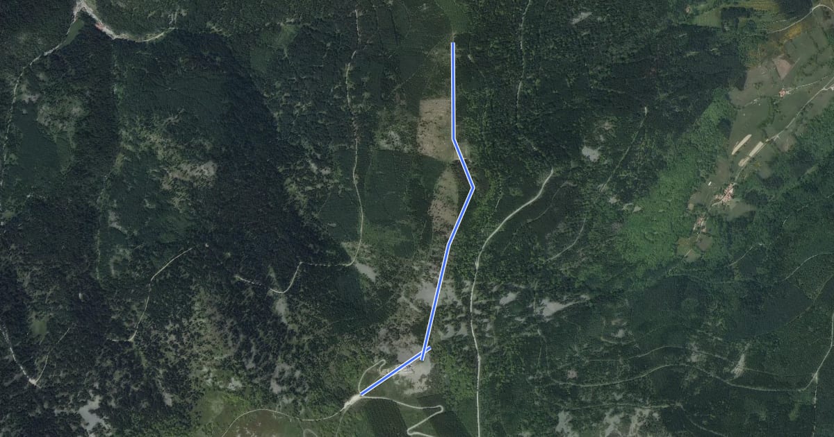 Маршрут Sentier Pilat на спутниковом снимке