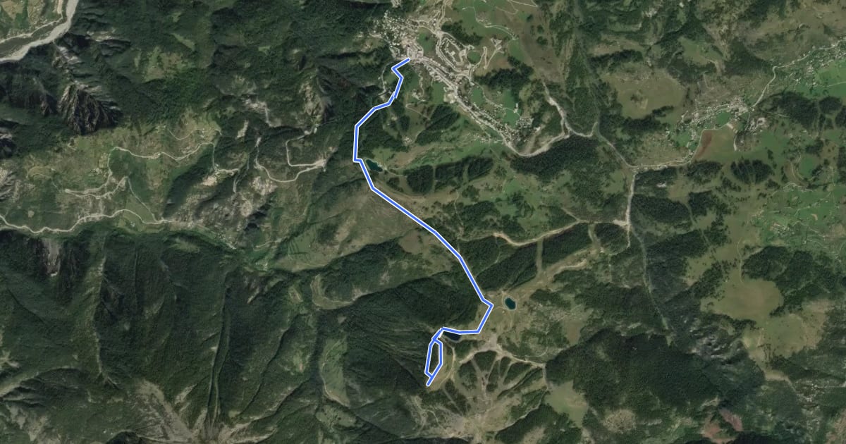 Маршрут Sentier Planétaire на спутниковом снимке