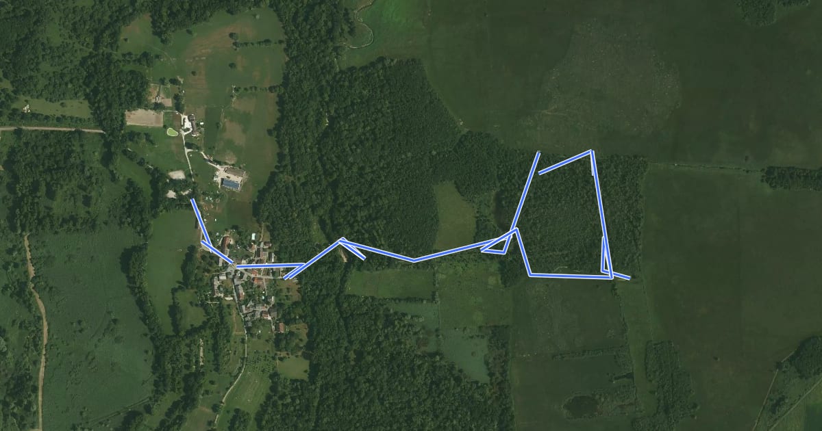 Маршрут Sentier sur pilotis на спутниковом снимке