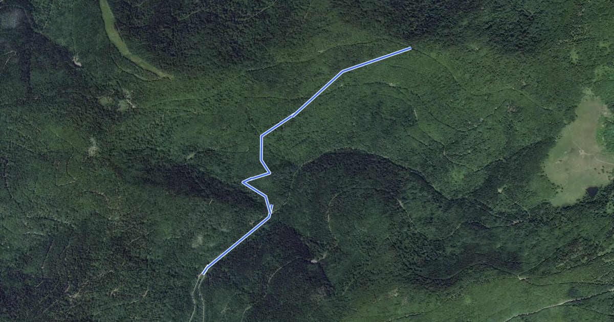 Маршрут Sentier Sybille на спутниковом снимке