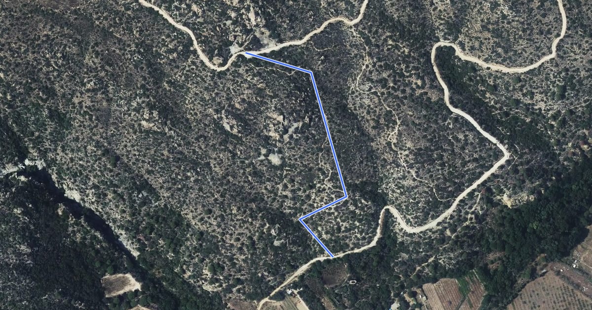 Маршрут Sentier Technique Bleu Reglella на спутниковом снимке