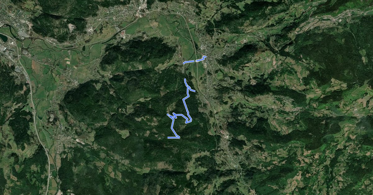 Маршрут Sentier touristique du Solem на спутниковом снимке