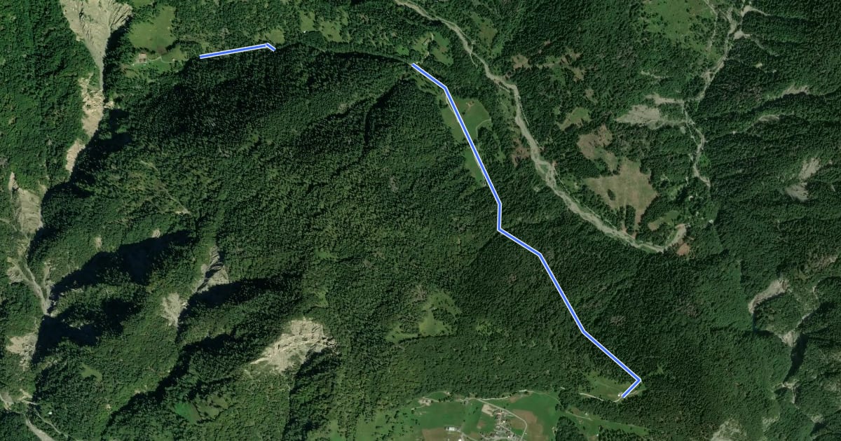 Маршрут Sentieri e passeggiate a Sauris - 2B на спутниковом снимке