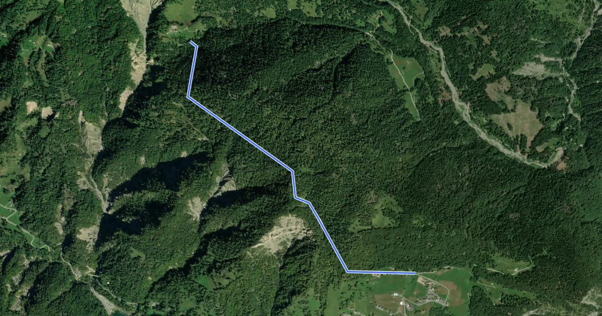Маршрут Sentieri e passeggiate a Sauris - 2C на спутниковом снимке