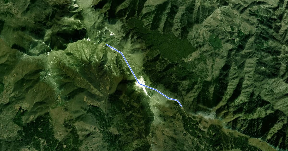 Маршрут Sentiero 00 – da Monte Falco a Passo della Calla на спутниковом снимке