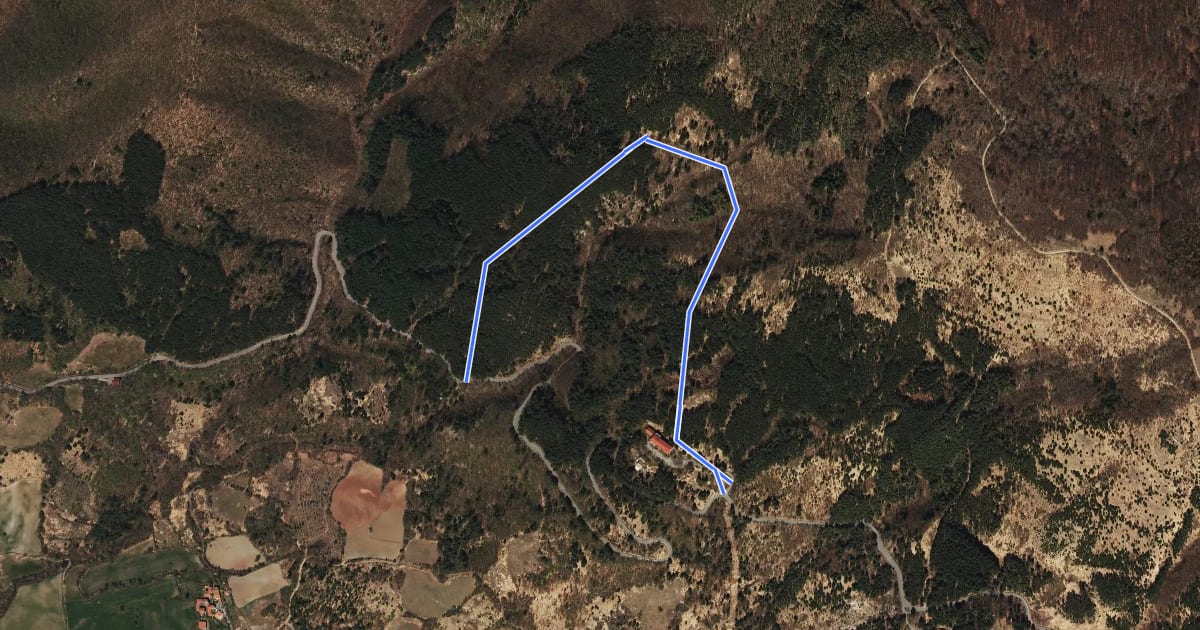 Маршрут Sentiero A5 di Monte Alpe на спутниковом снимке