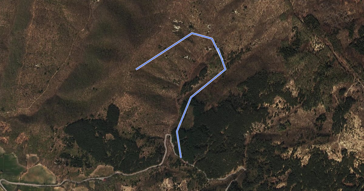 Маршрут Sentiero A6 di Monte Alpe на спутниковом снимке