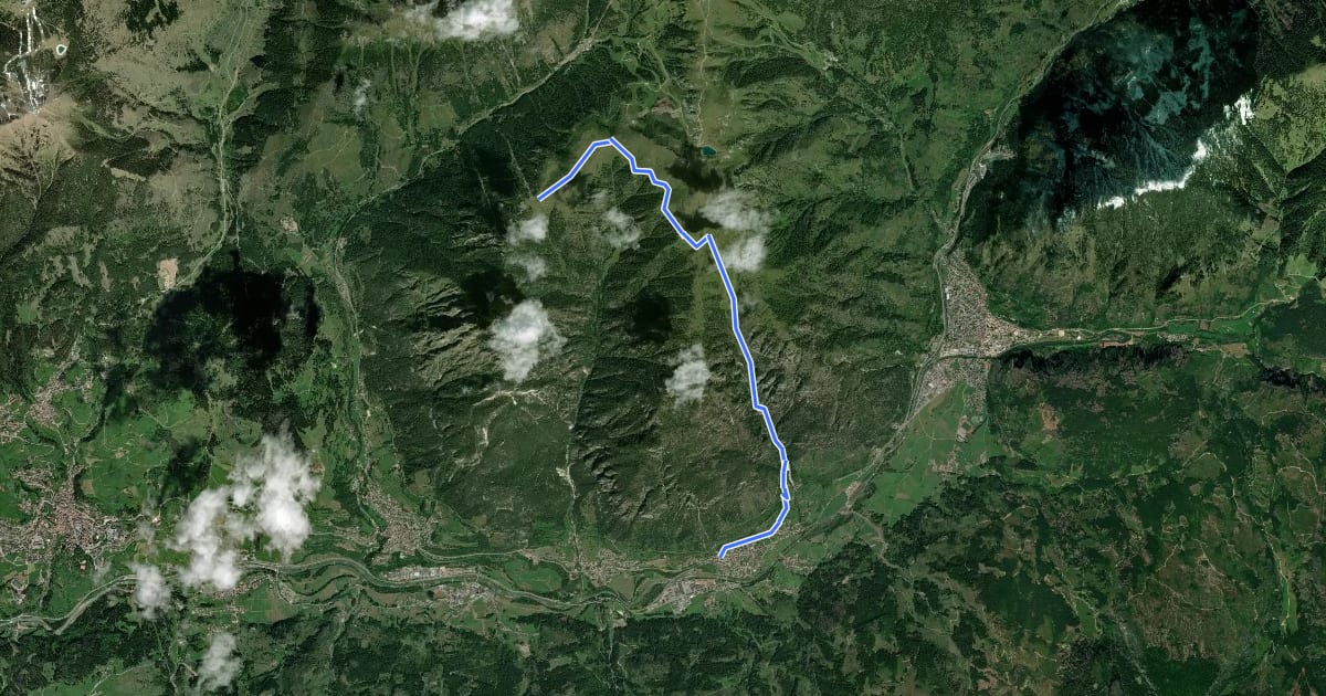 Маршрут Sentiero attrezzato di Val Averta на спутниковом снимке