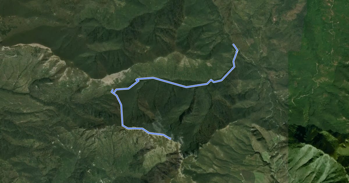 Маршрут Sentiero del Calore e del Monte Accellica Nord на спутниковом снимке