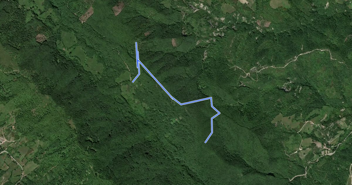 Маршрут Sentiero del Cerro 276A на спутниковом снимке