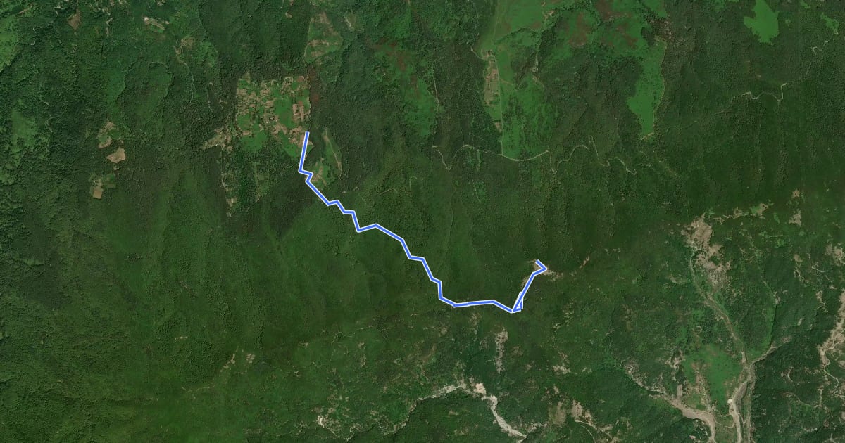 Маршрут Sentiero del Monte Fistocchio на спутниковом снимке