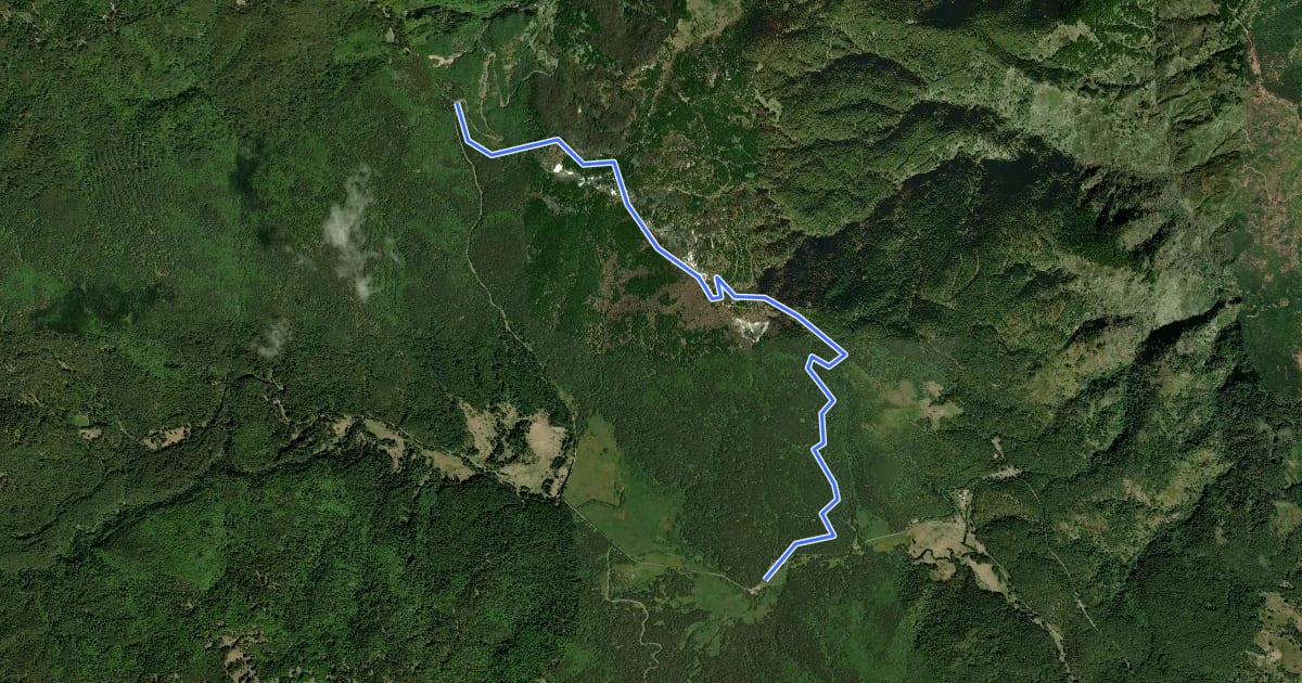 Маршрут Sentiero del Monte Sordillo на спутниковом снимке