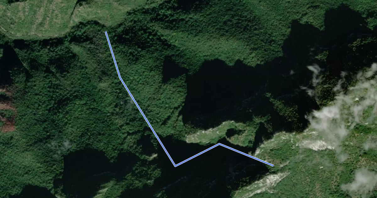 Маршрут Sentiero del Passo del Buco del Tedesco на спутниковом снимке