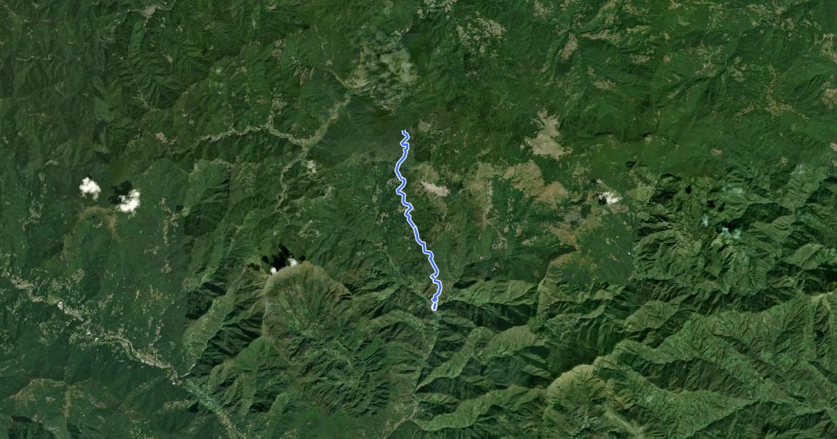 Маршрут Sentiero della Resistenza: Borzonasca - Passo delle Rocche на спутниковом снимке