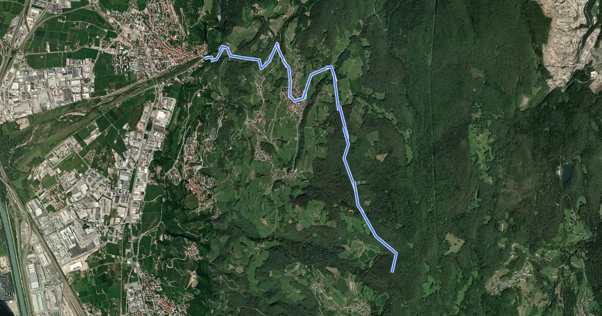 Маршрут Sentiero della scaletta, delle Fratte, strada per Pralungo, sentiero Crozi di Valcalda на спутниковом снимке