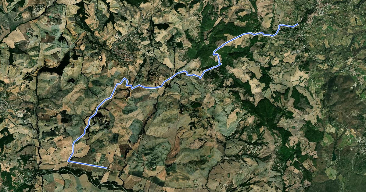 Маршрут Sentiero della Via Barlettaia на спутниковом снимке