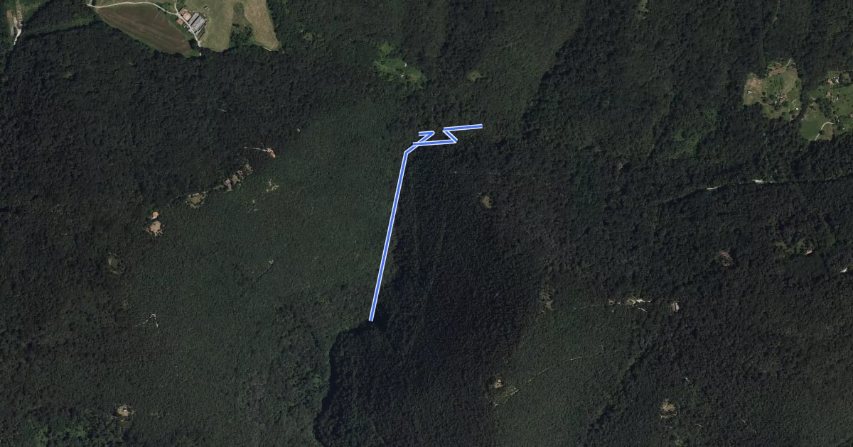 Маршрут Sentiero delle Cascate (Percorso Principale - Variante per Esperti) на спутниковом снимке