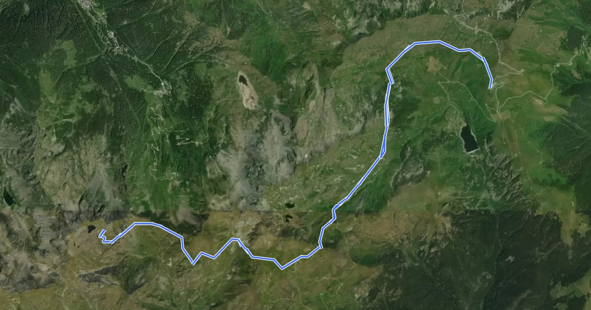 Маршрут Sentiero delle Orobie Occidentali - Tappa 3 на спутниковом снимке