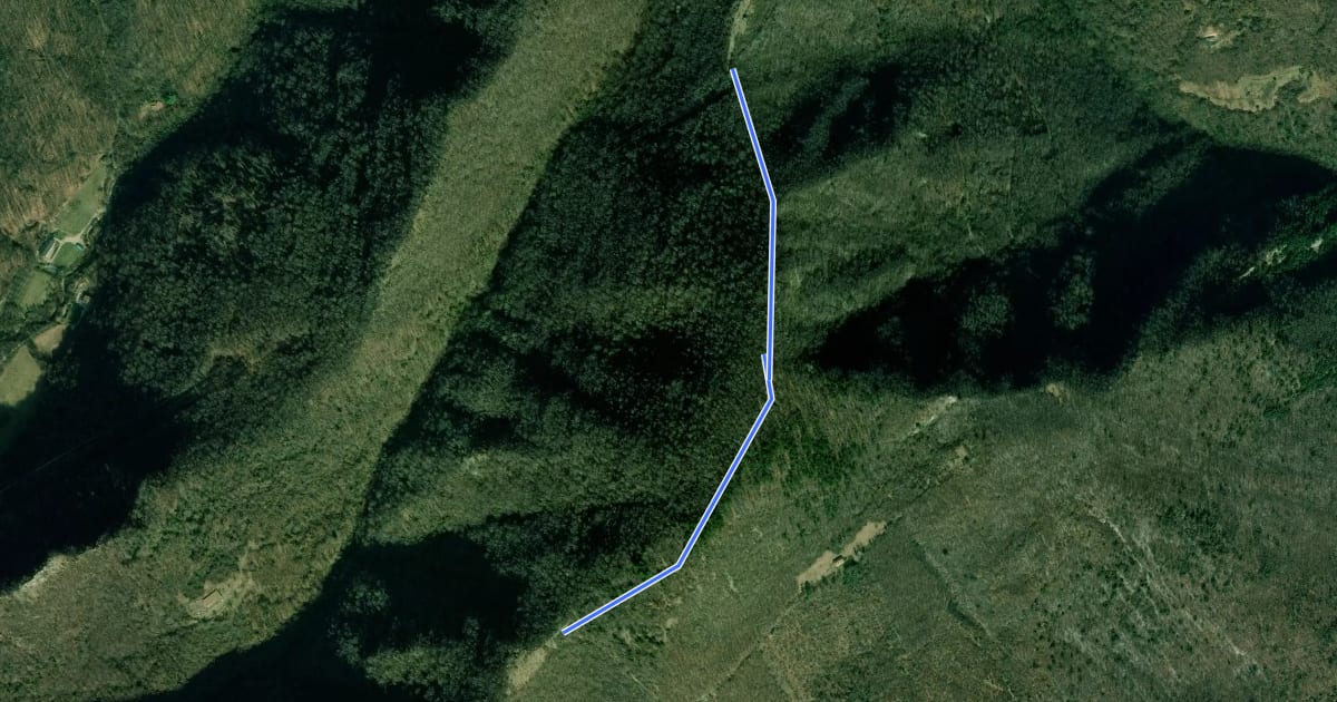 Маршрут Sentiero di Monte Lavino на спутниковом снимке
