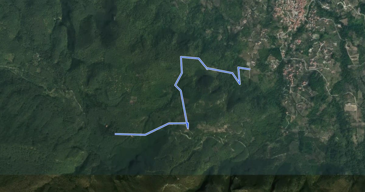 Маршрут Sentiero di piedi monte o delle revotole на спутниковом снимке